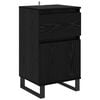 vidaXL Dressoir Zwart eiken 35 x 40 x 70 cm Bewerkt hout