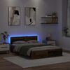 vidaXL Bedframe met hoofdeinde Oud Hout 160 x 200 cm Bewerkt hout
