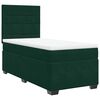 vidaXL Boxspring met matras fluweel donkergroen 100x200 cm