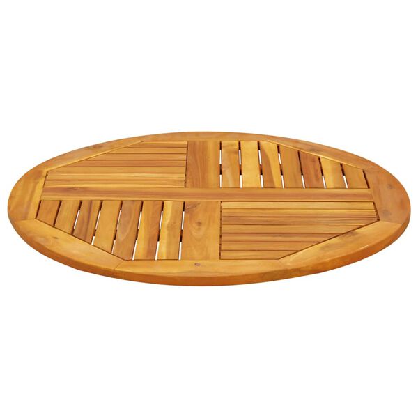 vidaXL Tafelblad rond Ø 80x2,2 cm massief acaciahout