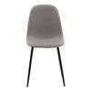 Venture Home Eetkamerstoelen 2 st Polar polyester grijs en zwart