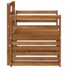 vidaXL Buiten bankenset Naturel 75,5 x 63 x 73 cm Massief Acaciahout