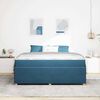vidaXL Bedframe met matras Blauw 180 x 200 cm Stof
