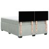vidaXL Boxspring met matras fluweel lichtgrijs 140x200 cm
