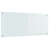 vidaXL Keuken Achterwand Wit 120 x 50 x 0.6 cm gehard glas