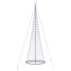 vidaXL LED Kerstboom met 455 LED met standaard Blauw 184.5 cm Metaal