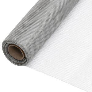 vidaXL Gaasjes 80 x 500 cm Mesh RVS 201 zilver
