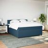 vidaXL Boxspring met matras fluweel blauw 180x200 cm