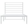 vidaXL Bedframe met hoofdbord metaal wit 107x203 cm