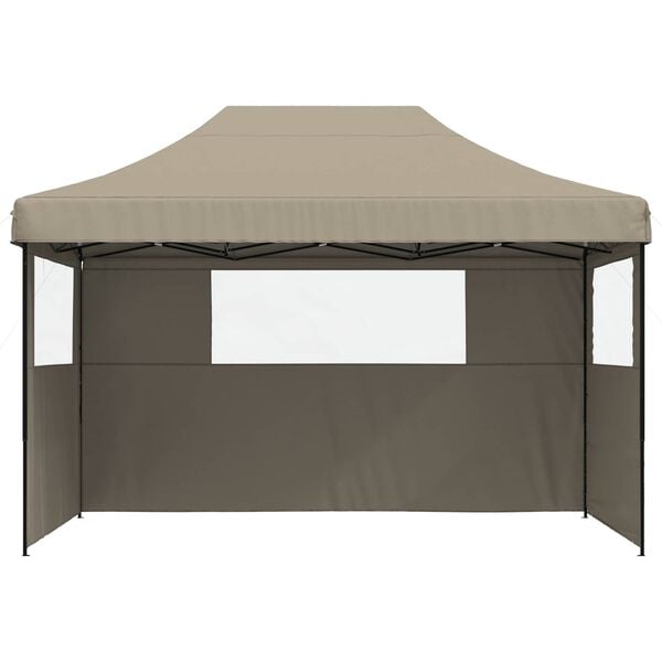 vidaXL Partytent Taupe 279 x 410 x 315 cm Oxford Stof