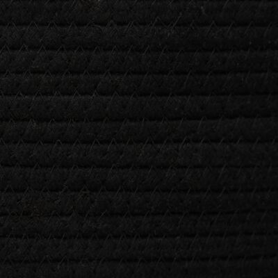 vidaXL Opbergmand Ø 49x65 cm katoen zwart en wit