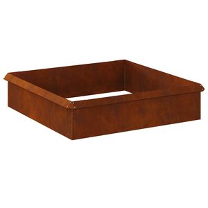 vidaXL Slakkenhekken 8 pcs Roestig Cortenstaal