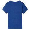 Kindershirt 128 gemêleerd donkerblauw