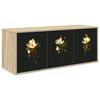 vidaXL Wandgemonteerd tv-meubel BREMEN 102 x 33 x 40 cm Sonoma Eiken