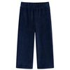 vidaXL Kinderbroek 128 ribfluweel marineblauw