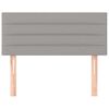 vidaXL Hoofdbord 100 x 5 x 78/88 cm stof lichtgrijs