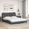 vidaXL Bedframe met LED zonder matras "Hvar" grijs 160x200 cm