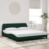 vidaXL Bedframe "Dover" 180x200 cm fluweel donkergroen