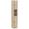 vidaXL Badkamerkast met Open Plank HOORN Sonoma Eiken 30 x 31 x 187 cm