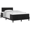 vidaXL Boxspringbed met hoofdeinde Zwart 120 x 200 cm Fluweel