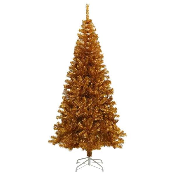 vidaXL Kerstboom met 300 LED met standaard Goud 180 cm PET