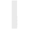 vidaXL Hoge kast 37,5x35x180 cm spaanplaat wit