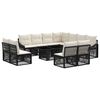 vidaXL Tuinbankenset 12 st Zwart en Cream Wit 100 x 55 x 73 cm