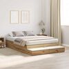 vidaXL Opbergbedframe met lade Artisan Eiken 140 cm Bewerkt hout