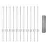 vidaXL Hek en paal Zilver 0,5 x 25 m Staal