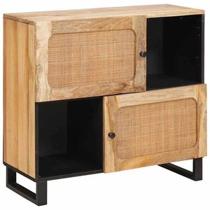vidaXL Dressoir Bruin 80 x 33 x 75 cm Massief Mango Hout
