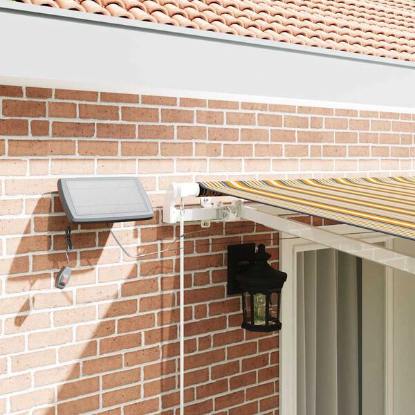 vidaXL Inklapbaar Zonnescherm Multikleur 400 &times; 300 cm Stof en Staal