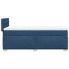 vidaXL Boxspring met matras stof blauw 80x200 cm