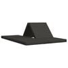 vidaXL Vouwbare Bankbed 140 x 67 x 45 cm Donkergrijs