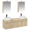 vidaXL Badkamerkastenset 5 pcs Sonoma Eiken 50 x 14,5 x 70 cm