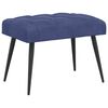 vidaXL Bank met knoopverstelling Politieblauw 60 x 40 x 45 cm Fluweel