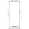vidaXL Deurmat 115x300 cm grijs