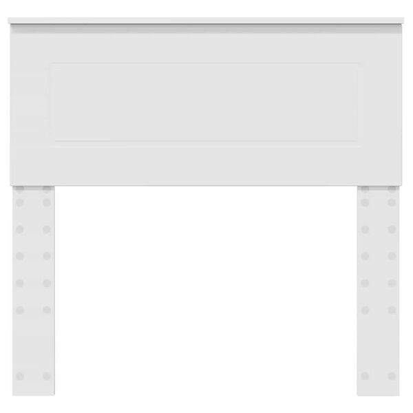 vidaXL Hoofdbord met hoofdeinde Wit 90 cm Bewerkt hout