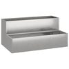 vidaXL Plantenbak Zilver 100 x 60 x 45 cm Roestvrij staal
