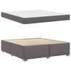 vidaXL Bedframe met matras Grijs 180 x 200 cm Stof