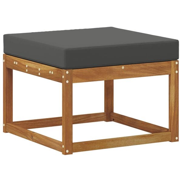 vidaXL Buiten bankenset met kussen 9 pcs Natuurlijk en Antraciet