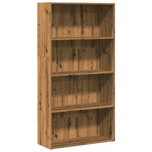 vidaXL Boekenkast 80x30x152 cm bewerkt hout artisanaal eikenkleurig