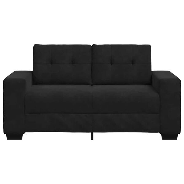 vidaXL Loveseat bank 160x77x82 cm fluweel zwart