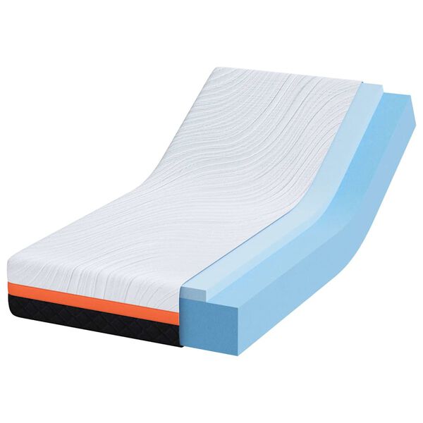 vidaXL Matras Wit en zwart 80 x 160 cm Jacquard stof