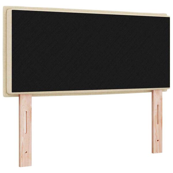 vidaXL Hoofdbord met hoofdeinde Cr&egrave;me 80 cm Nep Leer