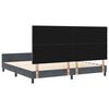 vidaXL Boxspringbed met hoofdeinde Donkergrijs 200 x 200 cm Fluweel