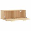 vidaXL Wandkast 100x36,5x35 cm bewerkt hout sonoma eikenkleurig