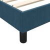 vidaXL Boxspring zonder matras fluweel donkerblauw 140x220 cm