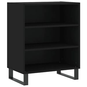 vidaXL Dressoir 57x35x70 cm bewerkt hout zwart