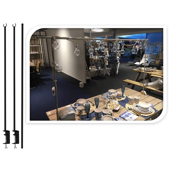 ProGarden Tafelklem metaal zwart