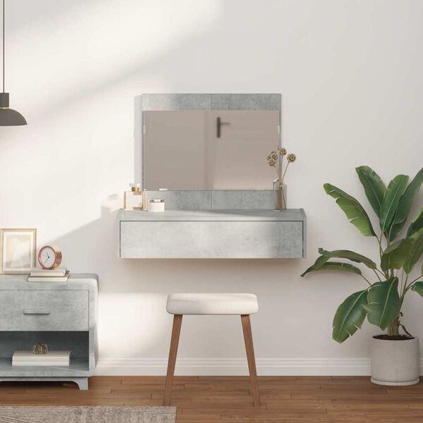 vidaXL Plafondtafel met lade Grijs 83 x 40 x 70 cm Bewerkt hout